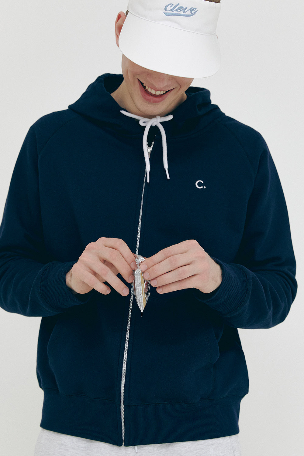 Active Hoody Zip-Up - Dark Navy