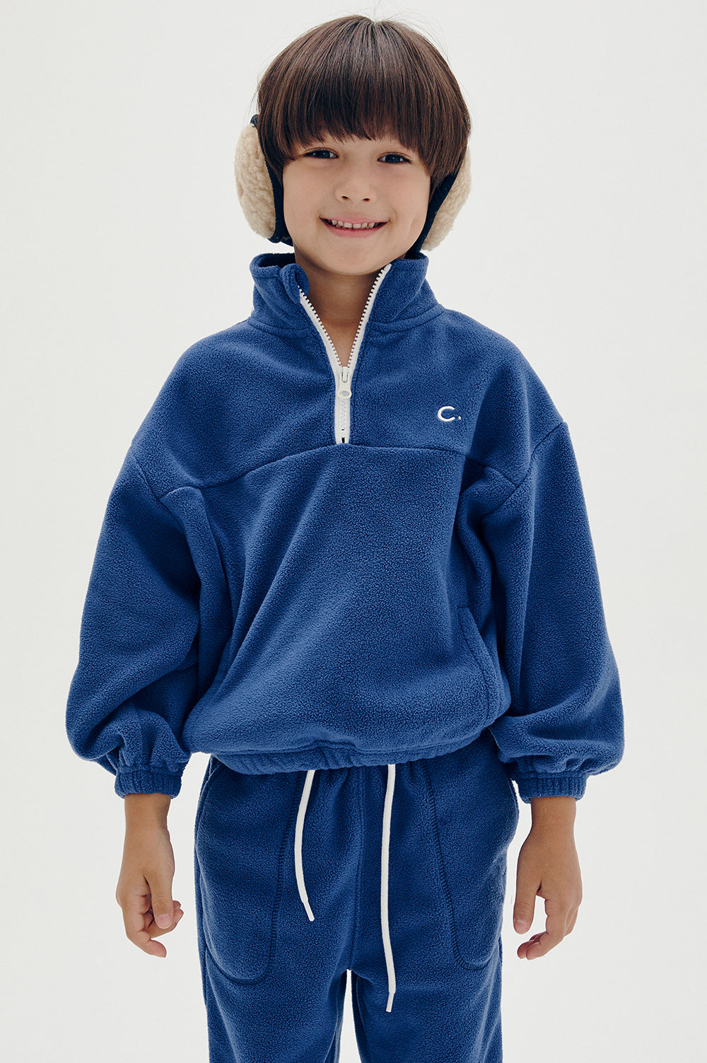 Logo Fleece Pants Kids - Blue