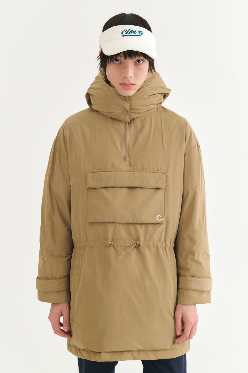 Goose Down Anorak - Beige