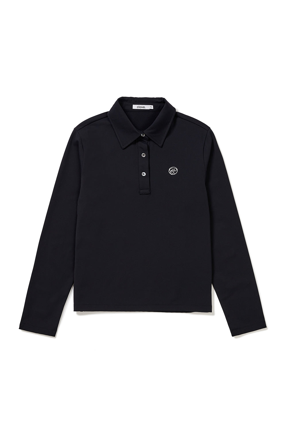 Long-Sleeve Polo Shirt - Black