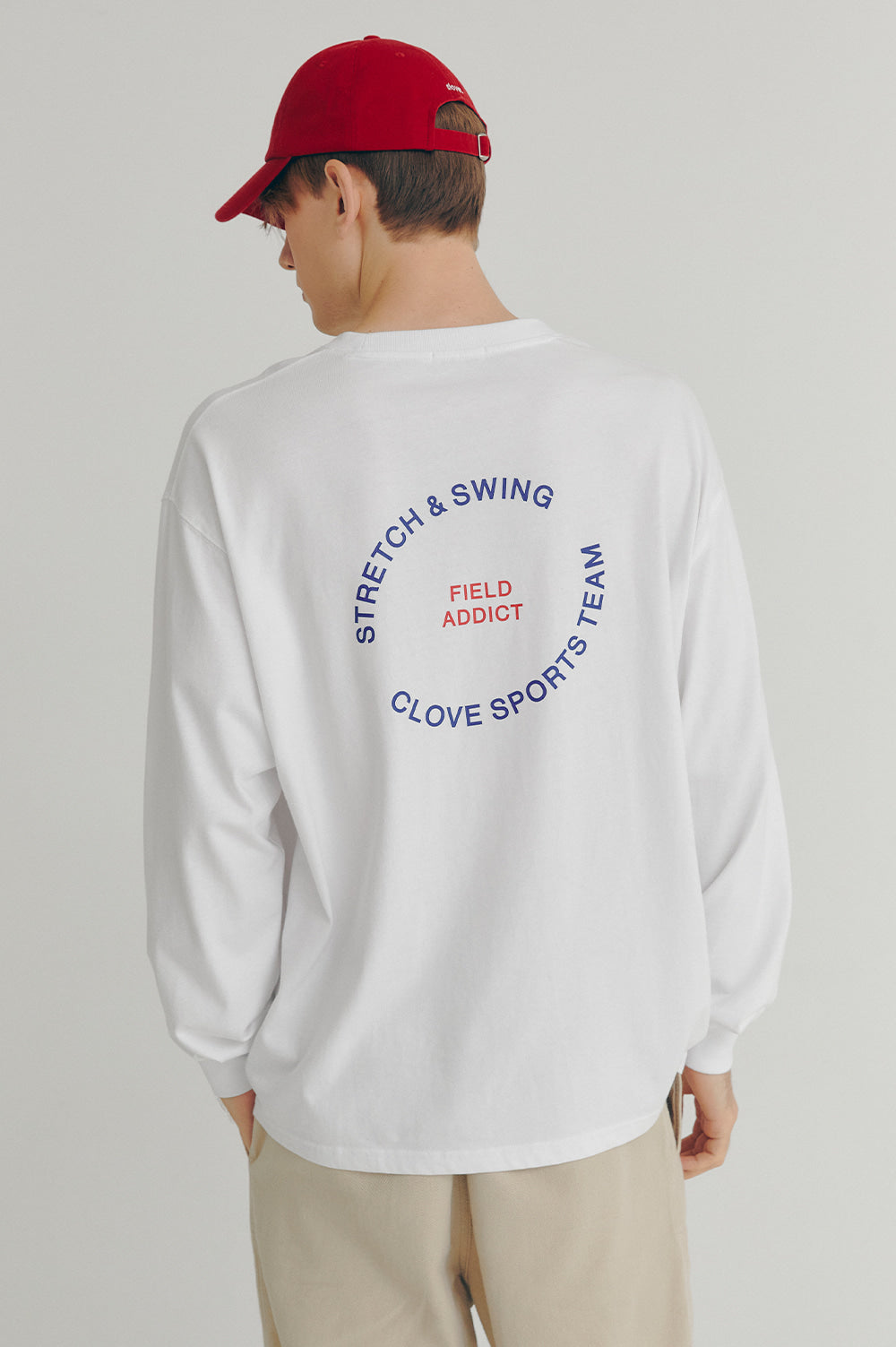 Lettering Long-Sleeve T-Shirt - White