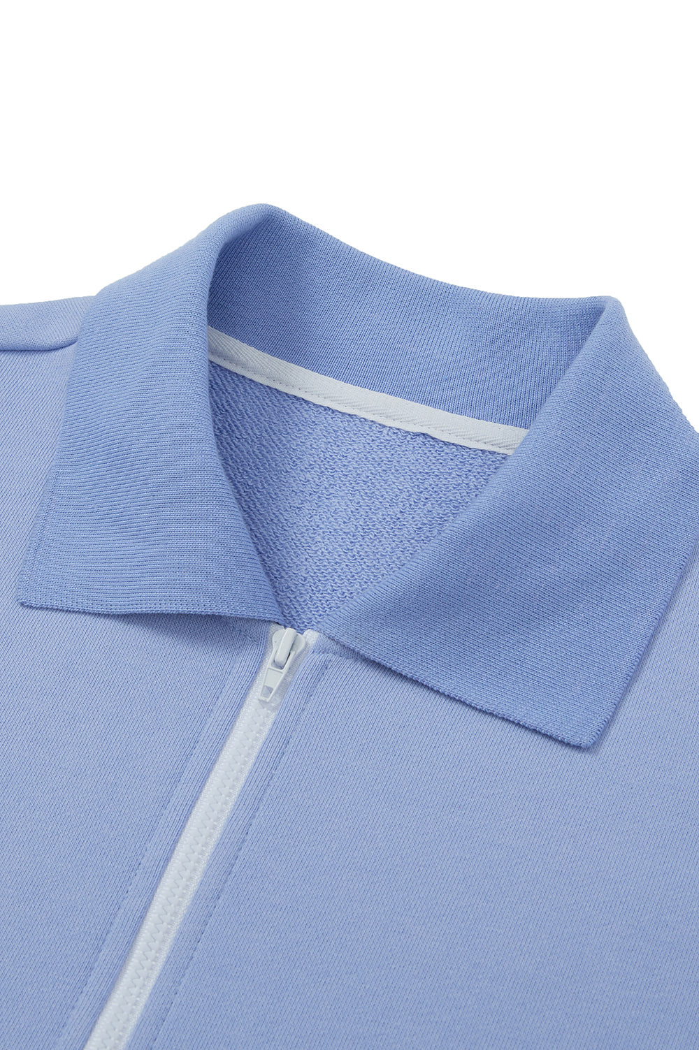 Logo Half-Zip T-Shirt - Sky Blue