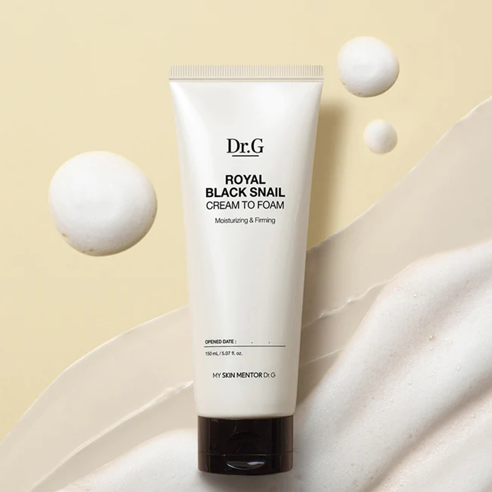 Dr.G ROYAL BLACK SNAIL CREAM TO FOAM 150ml - DODOSKIN