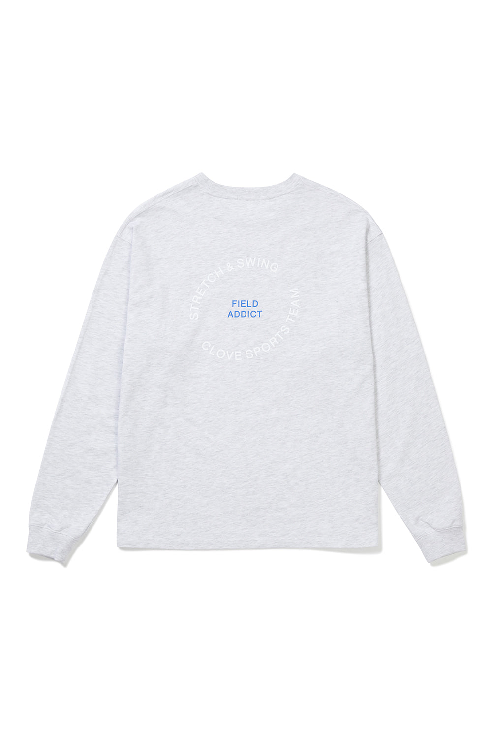 Lettering Long-Sleeve T-Shirt - Light Gray