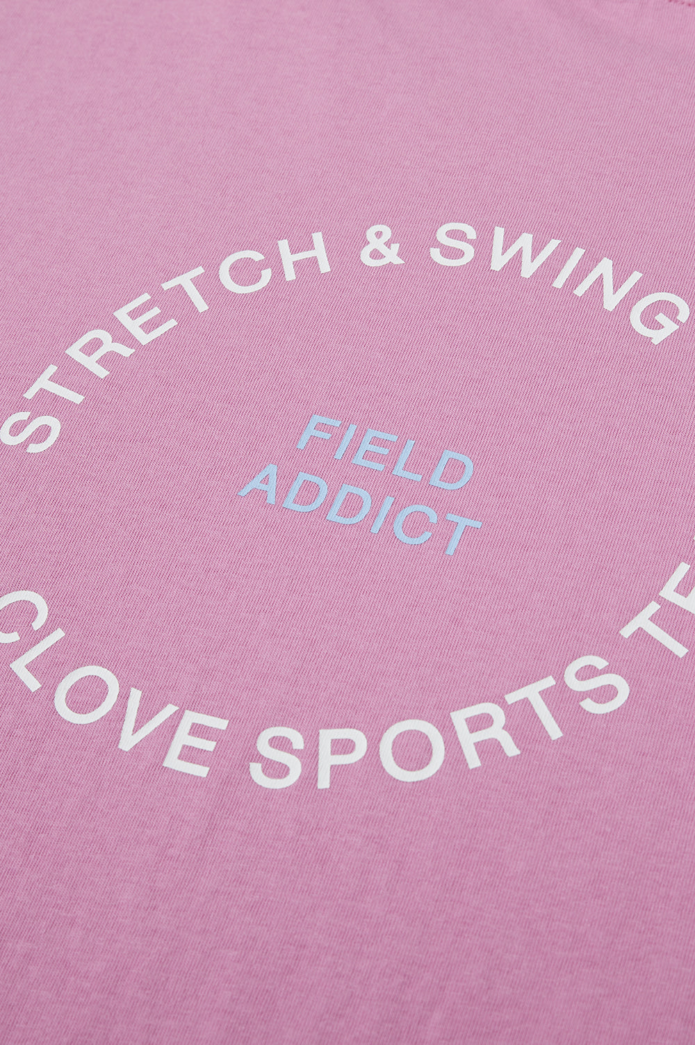 Lettering Long-Sleeve T-Shirt - Pink