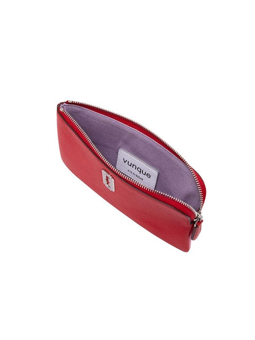 Magpie Zipper Pouch - Red