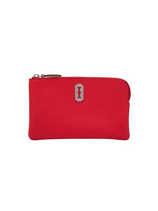 Magpie Zipper Pouch - Red