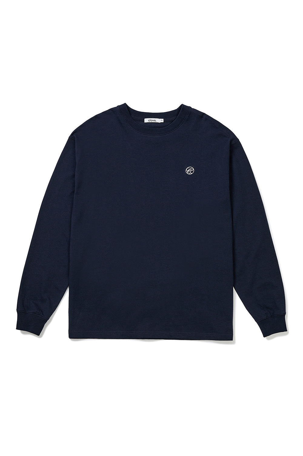 Lettering Long-Sleeve T-Shirt - Navy