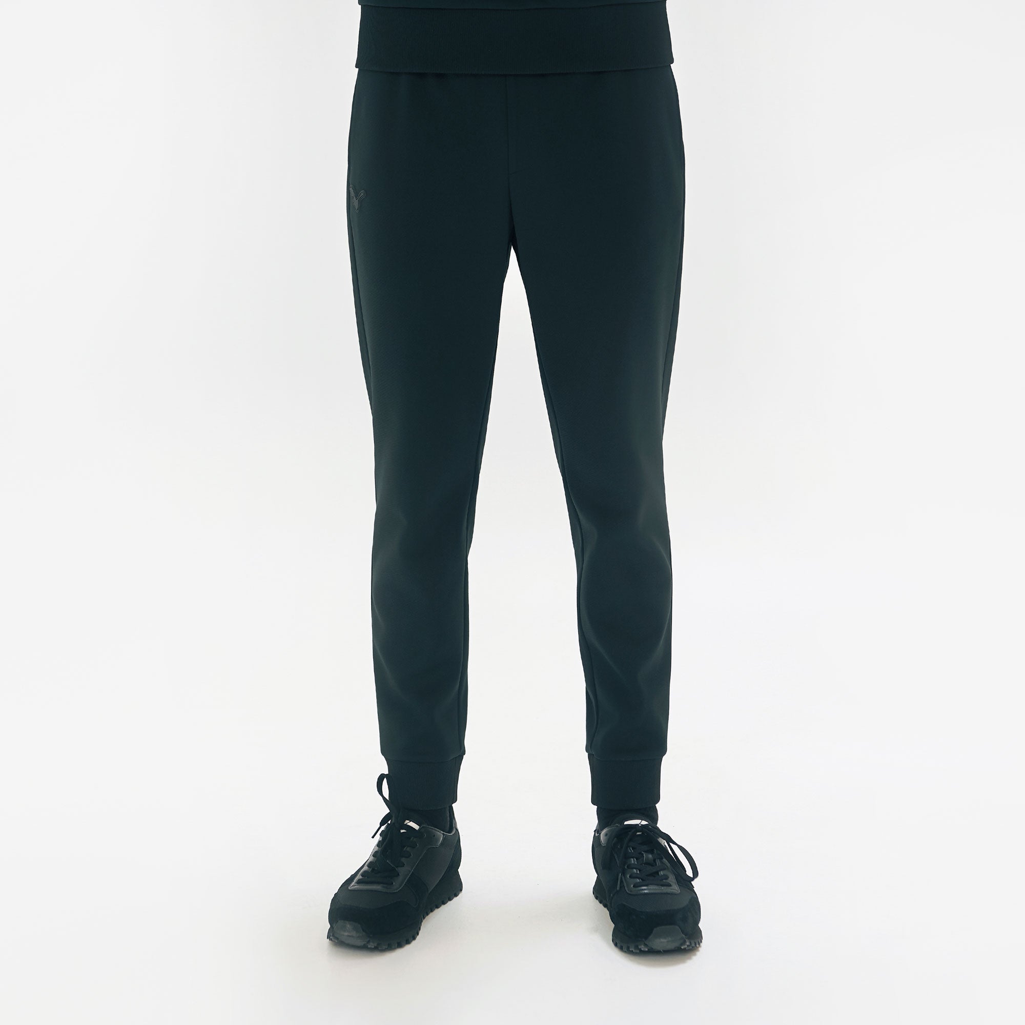 Men's Silver Print Jogger Pants - Black