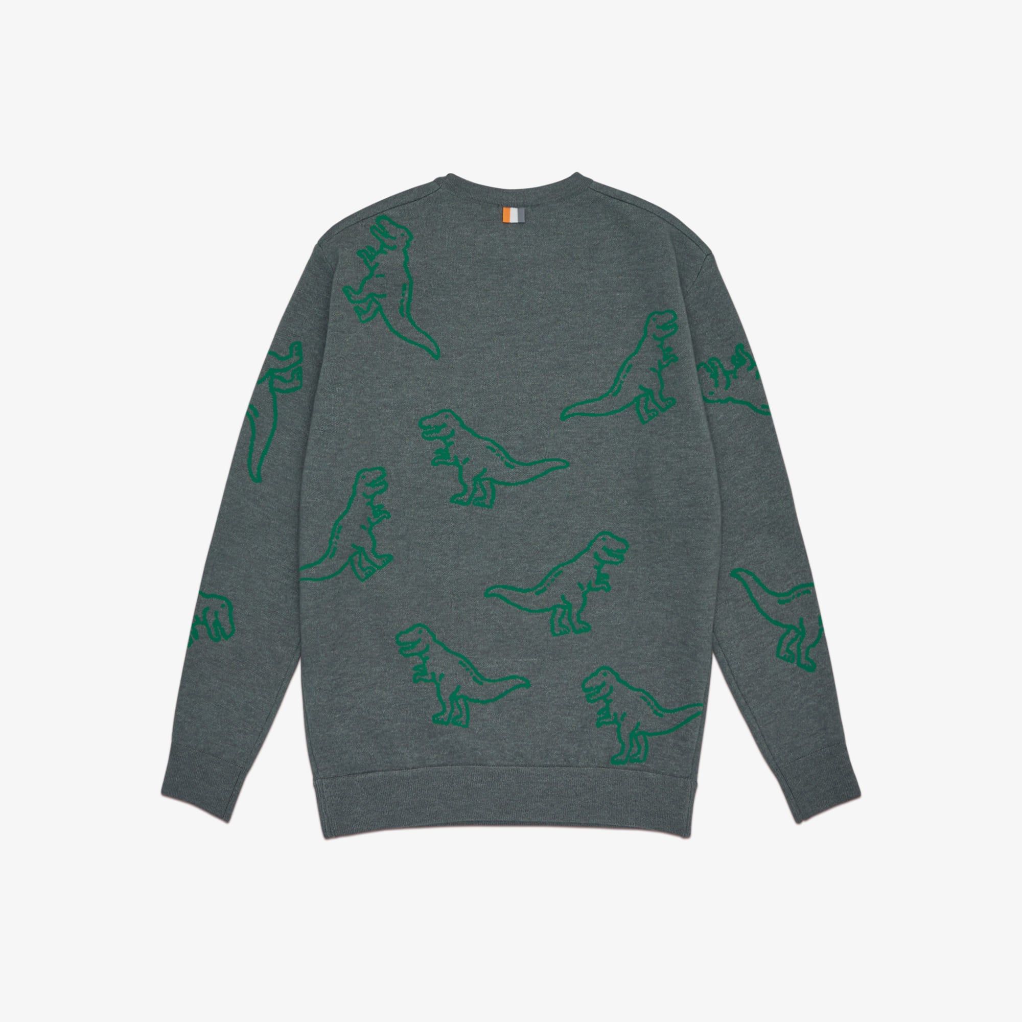 Men's Dinosaur Motif Knit - Grey