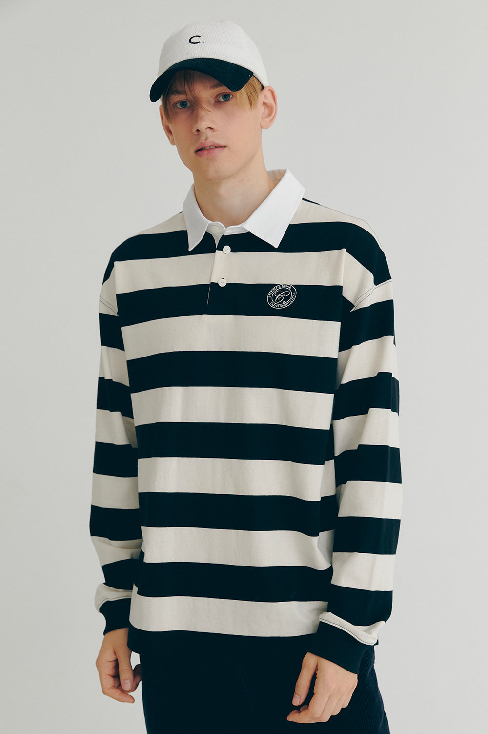 Classic Stripe Rugby Shirt Men - Ivory