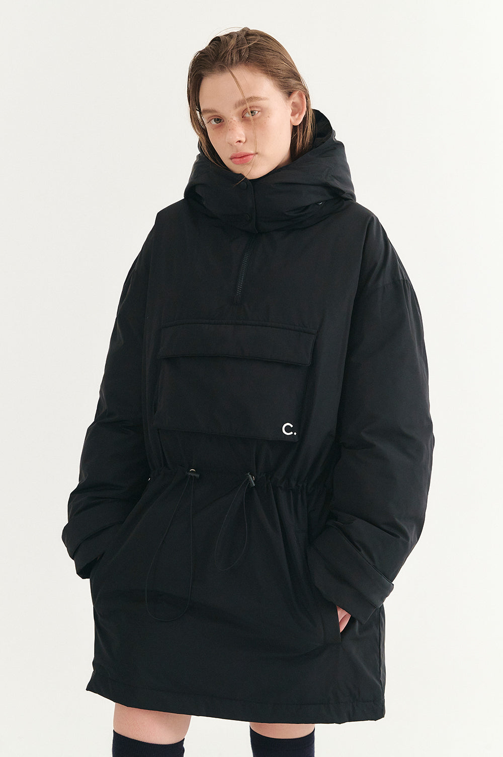 Goose Down Anorak - Black