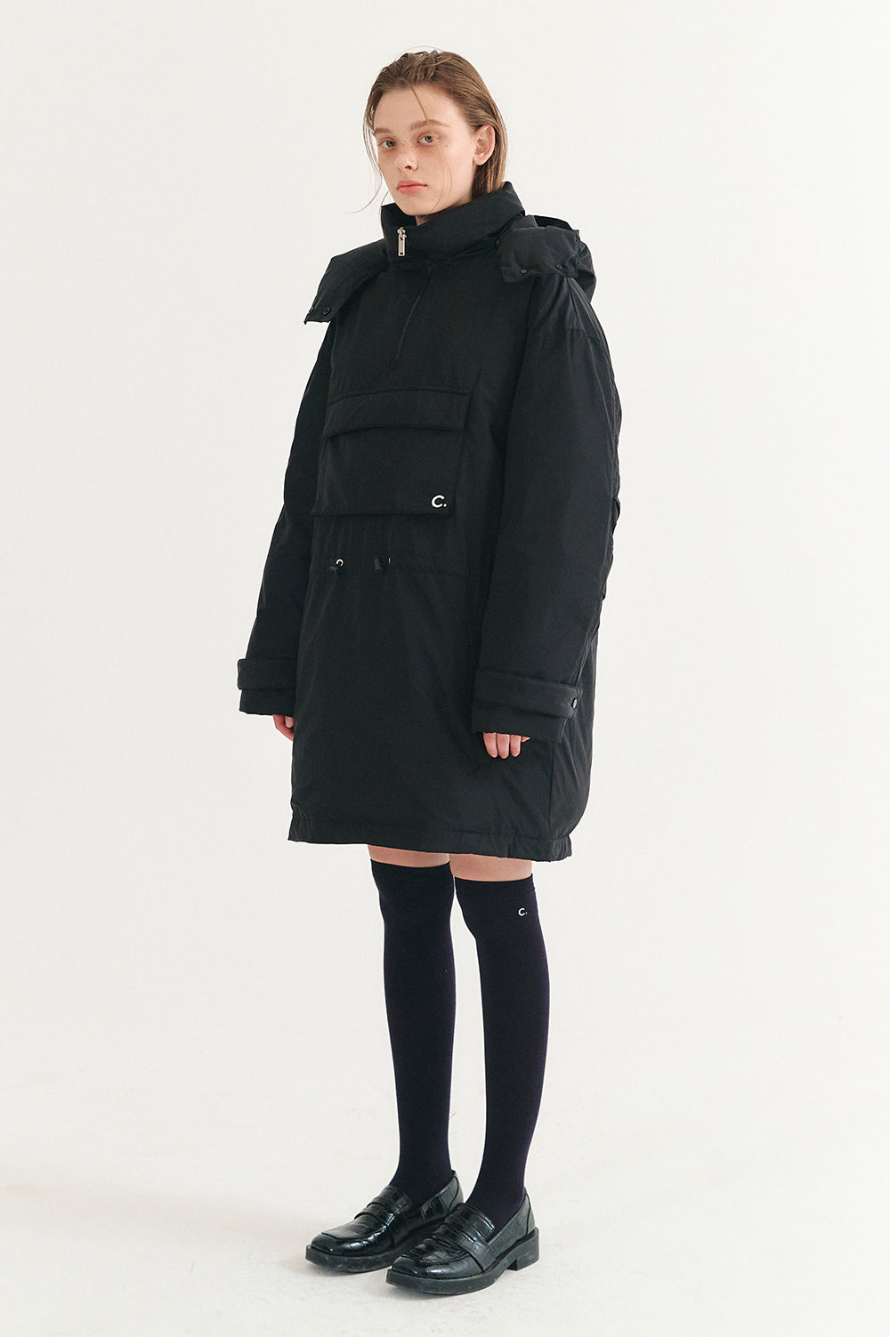 Goose Down Anorak - Black