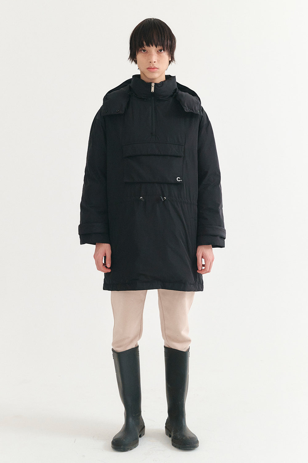 Goose Down Anorak - Black