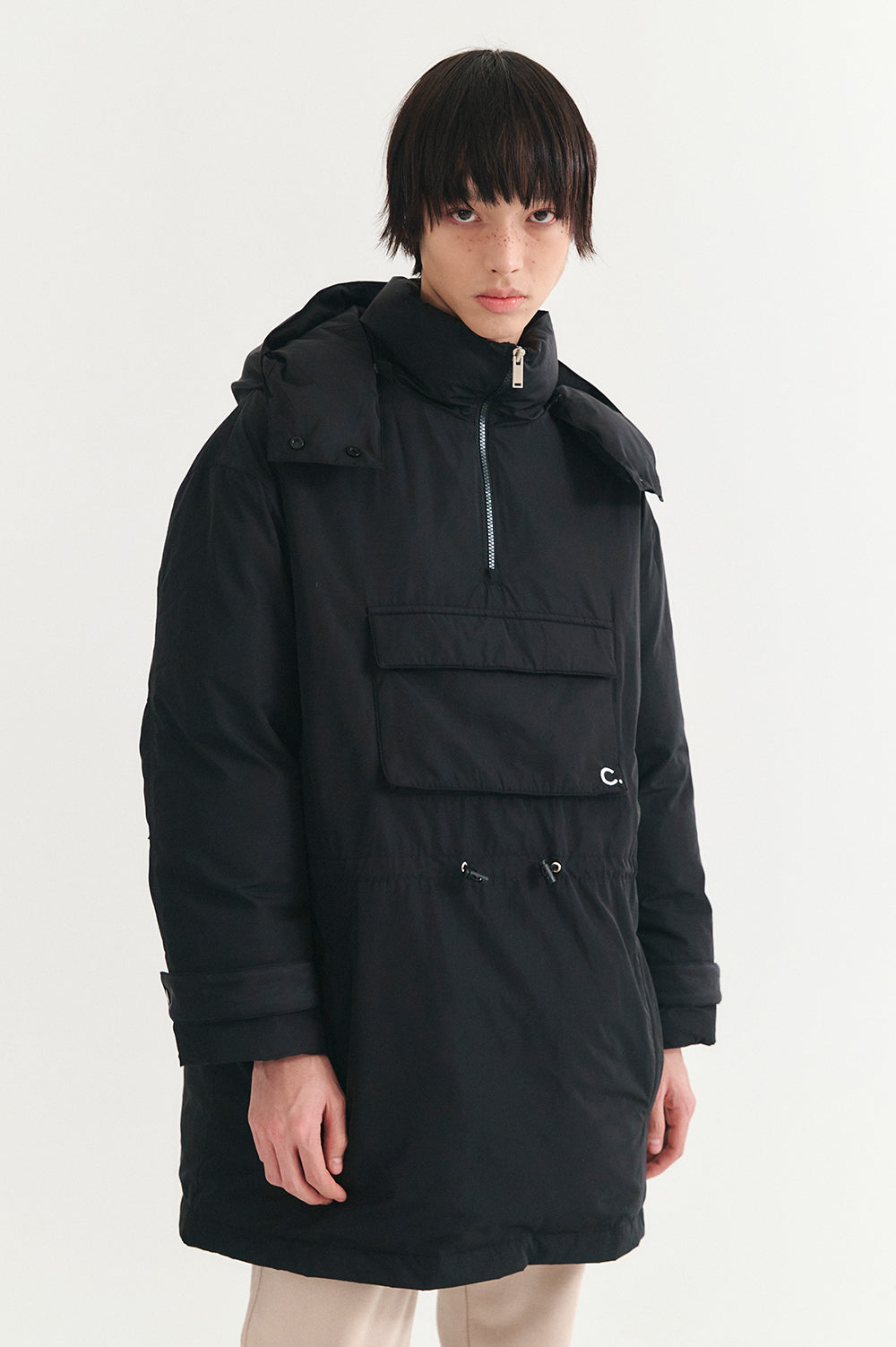 Goose Down Anorak - Black