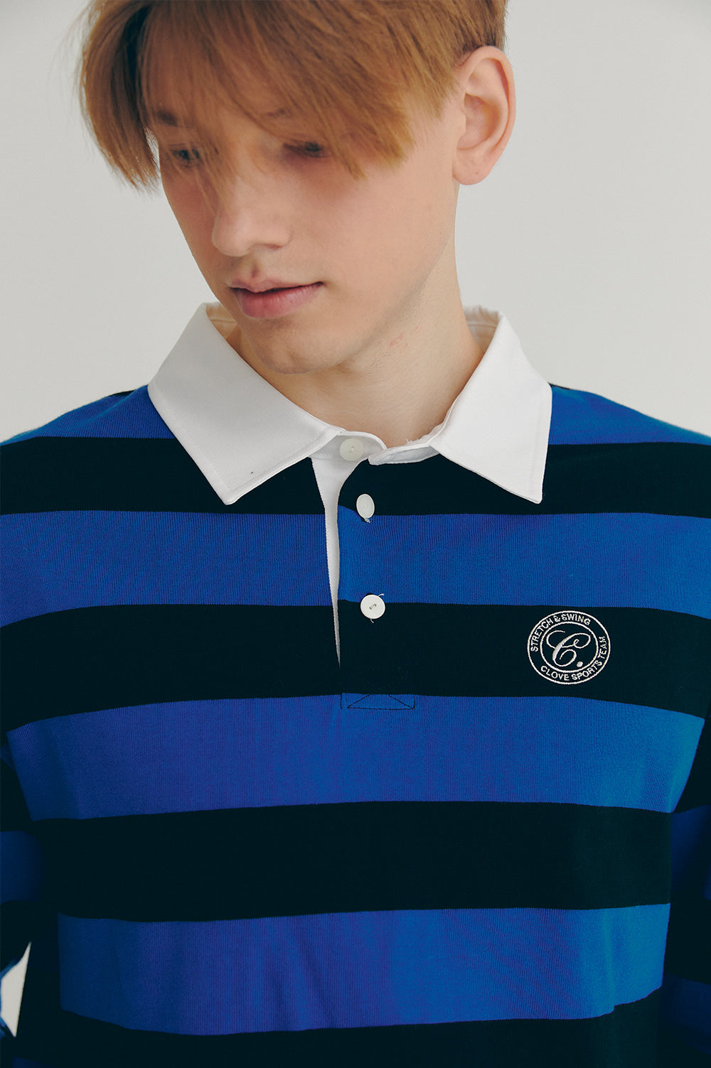 Classic Stripe Rugby Shirt Men - Blue