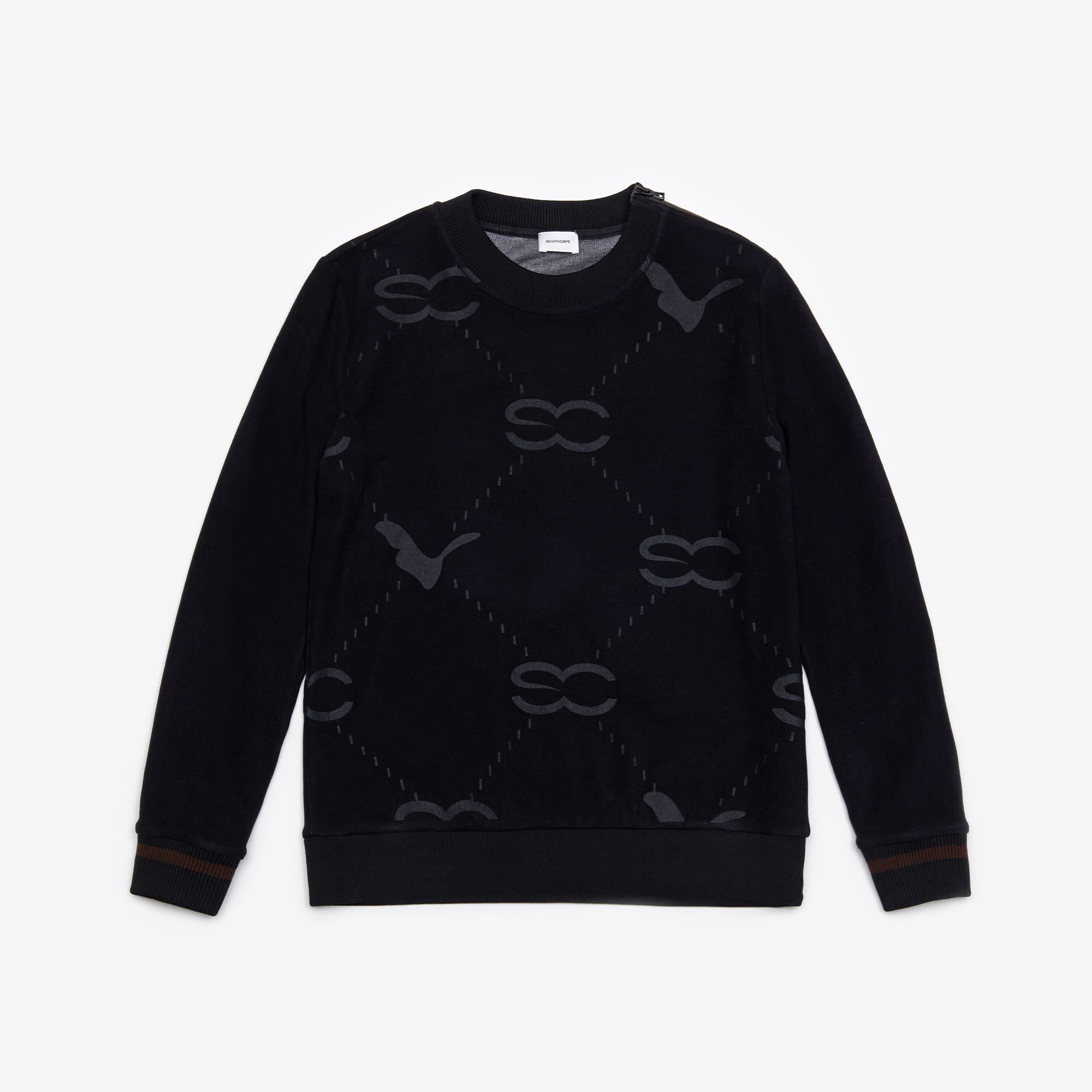 Men's printed sweatshirt - black