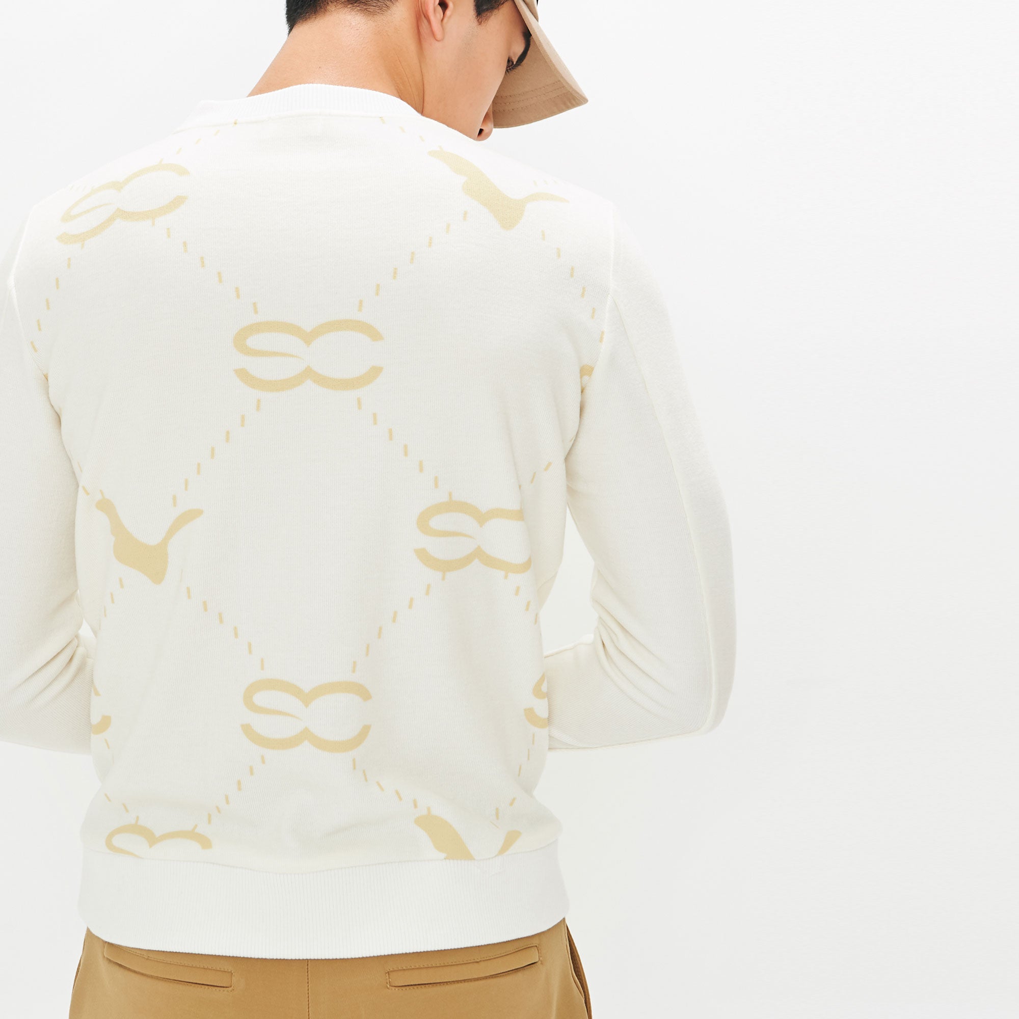 Men's printed sweatshirt - Ivory