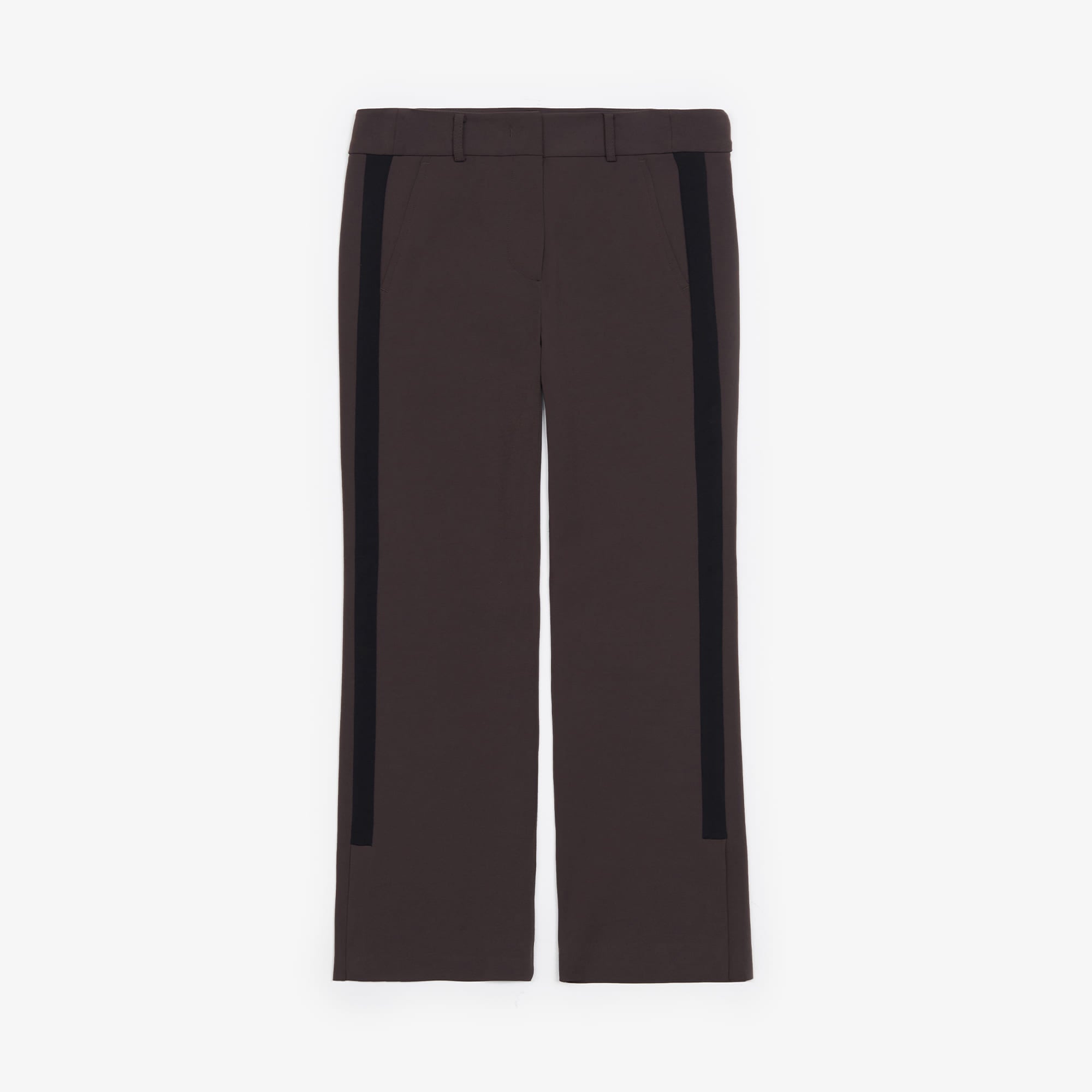 Women's Color Line Flare Pants - Brown