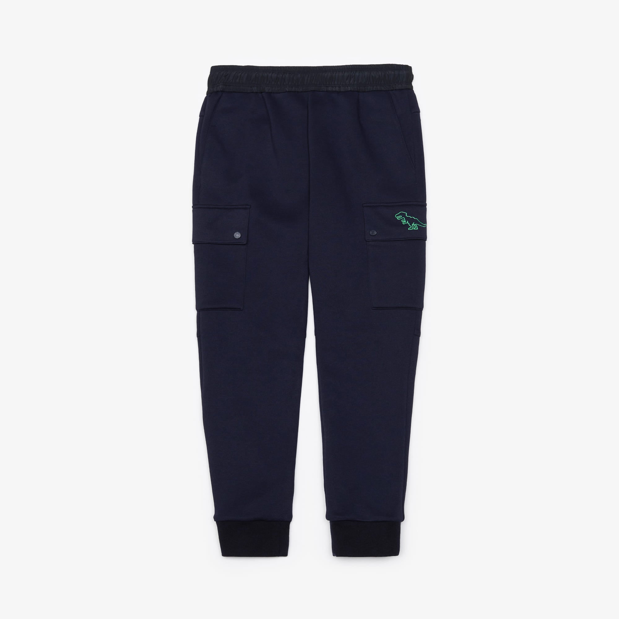 Women's Pocket Dinosaur Embroidered Jogger Pants - Navy