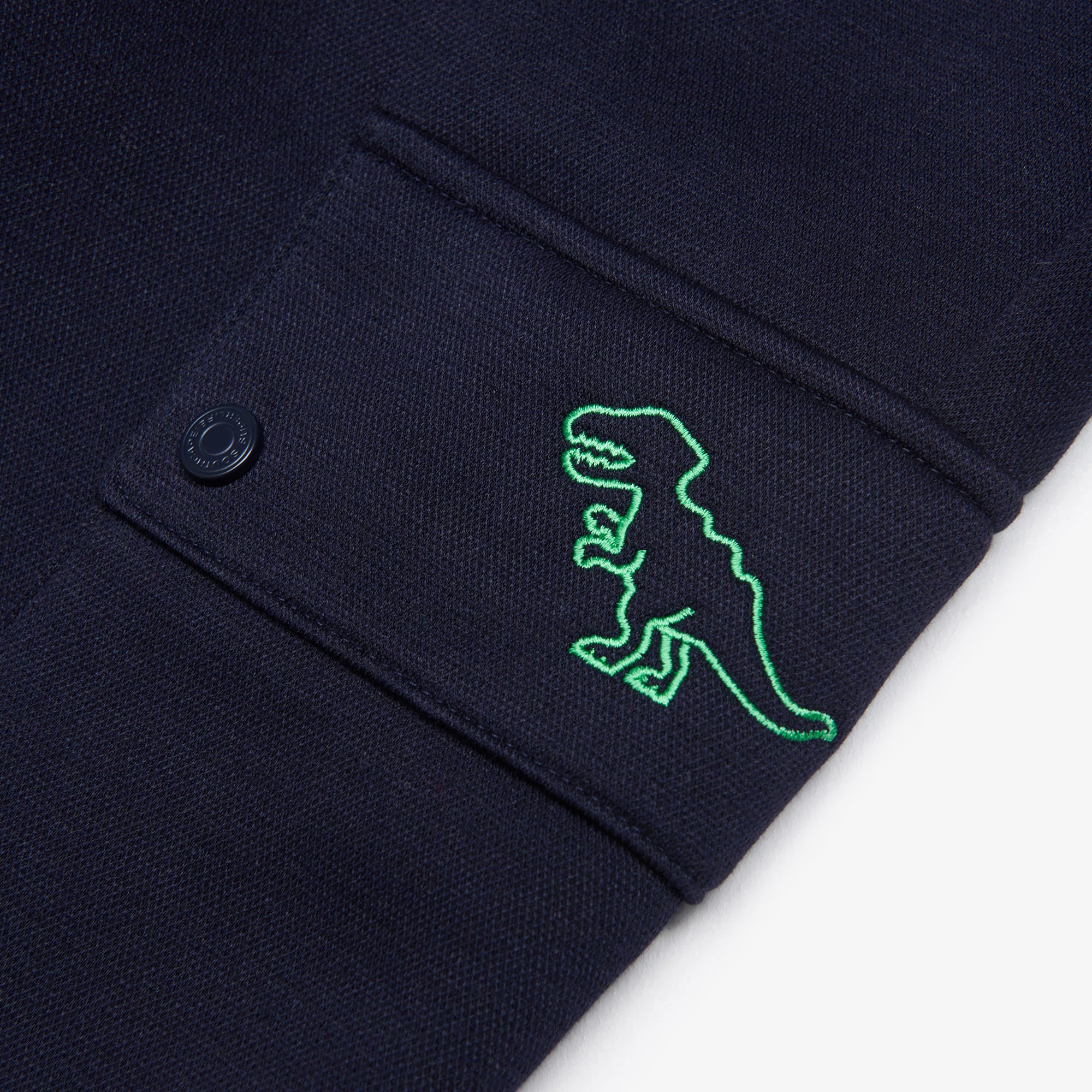 Women's Pocket Dinosaur Embroidered Jogger Pants - Navy