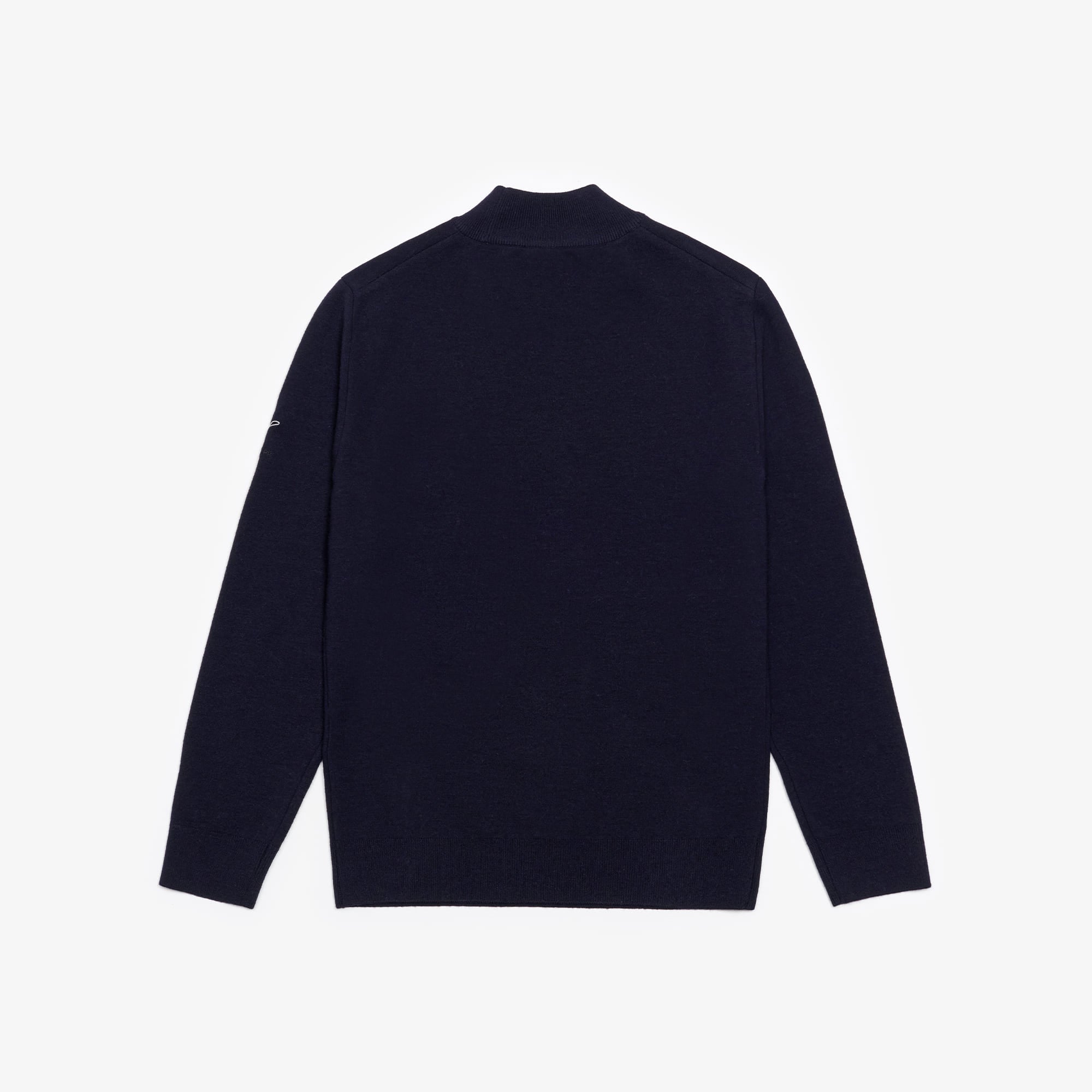 Men's Classic Half-neck Wool Sweater - Dark Navy