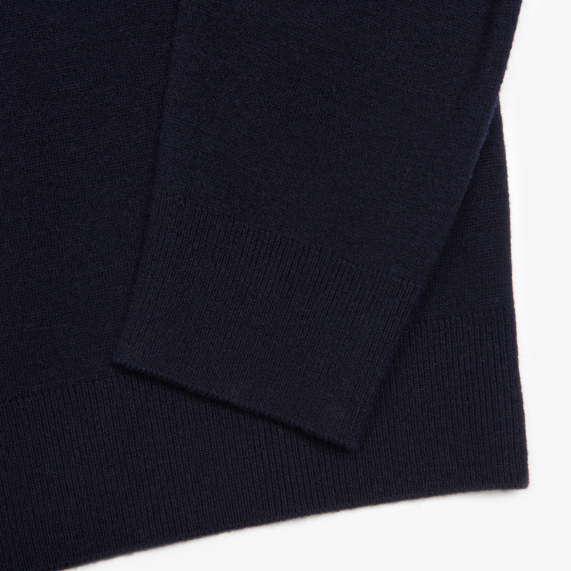 Men's Classic Half-neck Wool Sweater - Dark Navy