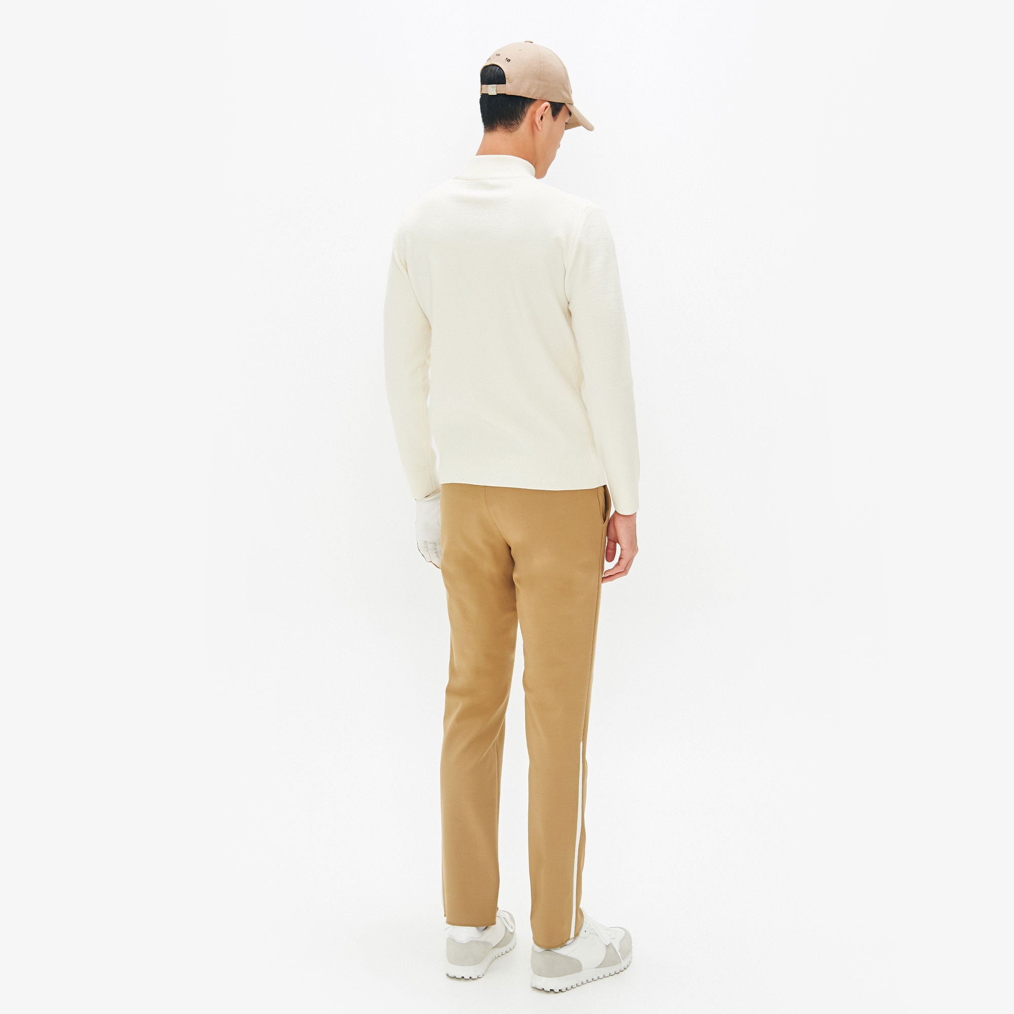 Men's Classic Half-neck Wool Sweater - Ivory