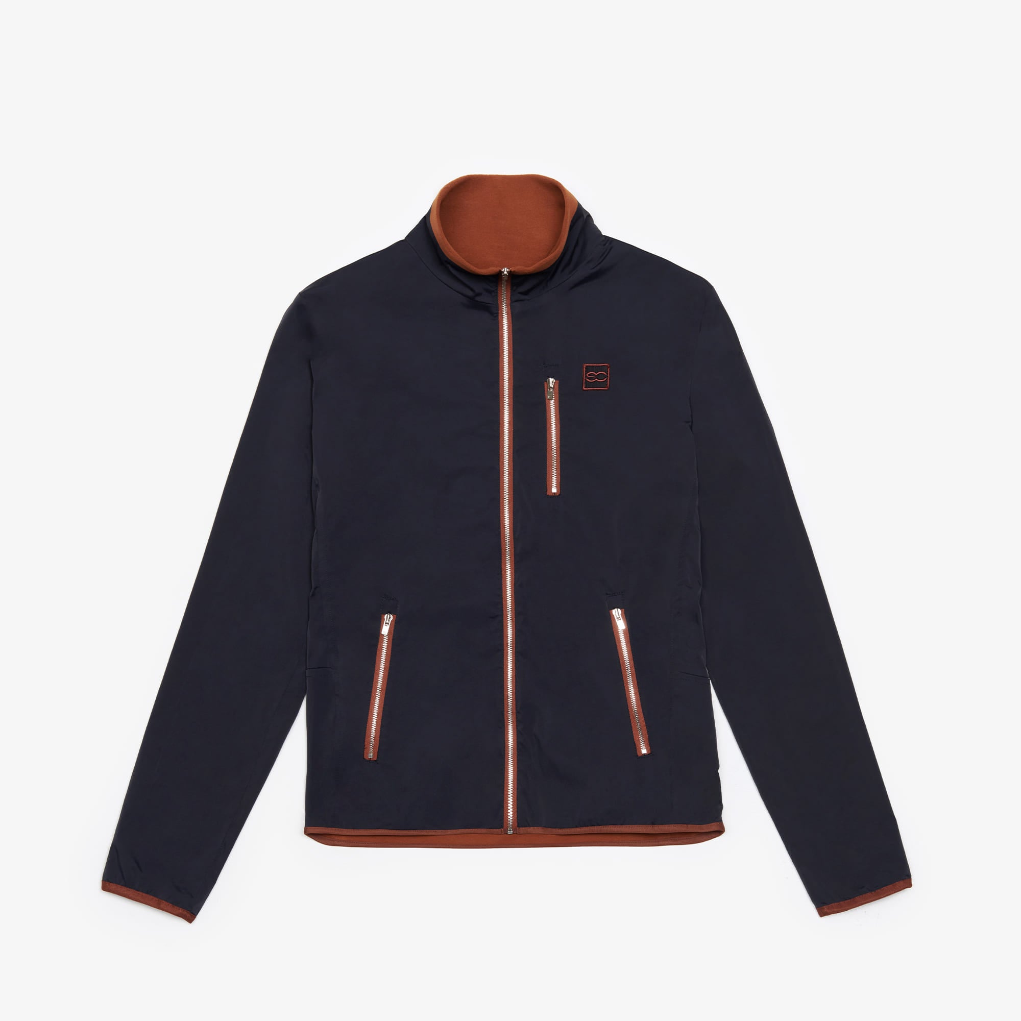 Women's Color Lining Fleece Jumper - Navy