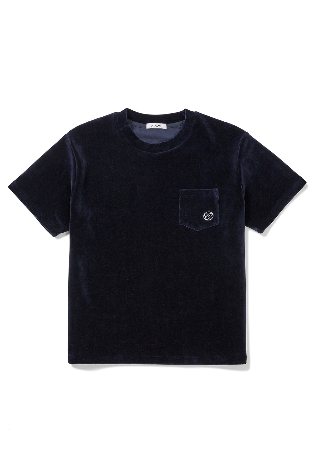 Velor Pocket T-Shirt Women - Navy