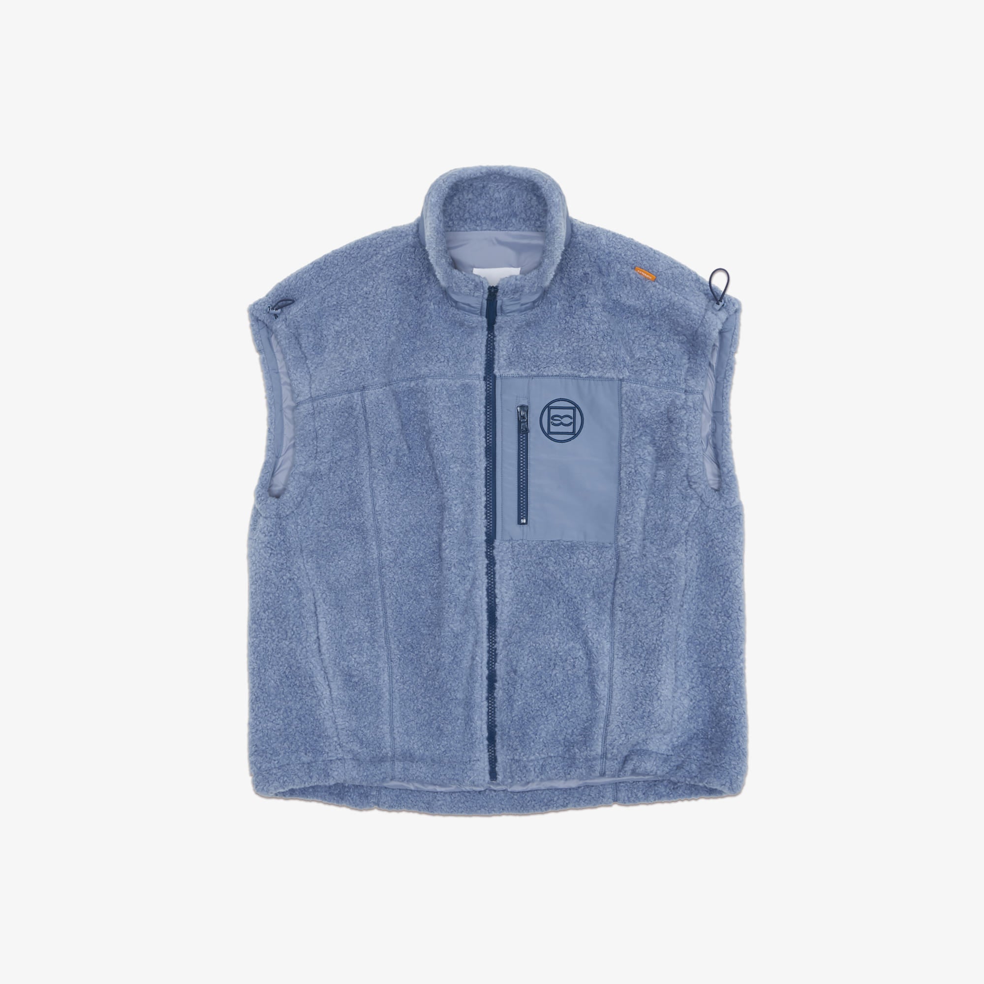 Women's Fleece Zip-up Vest - Blue