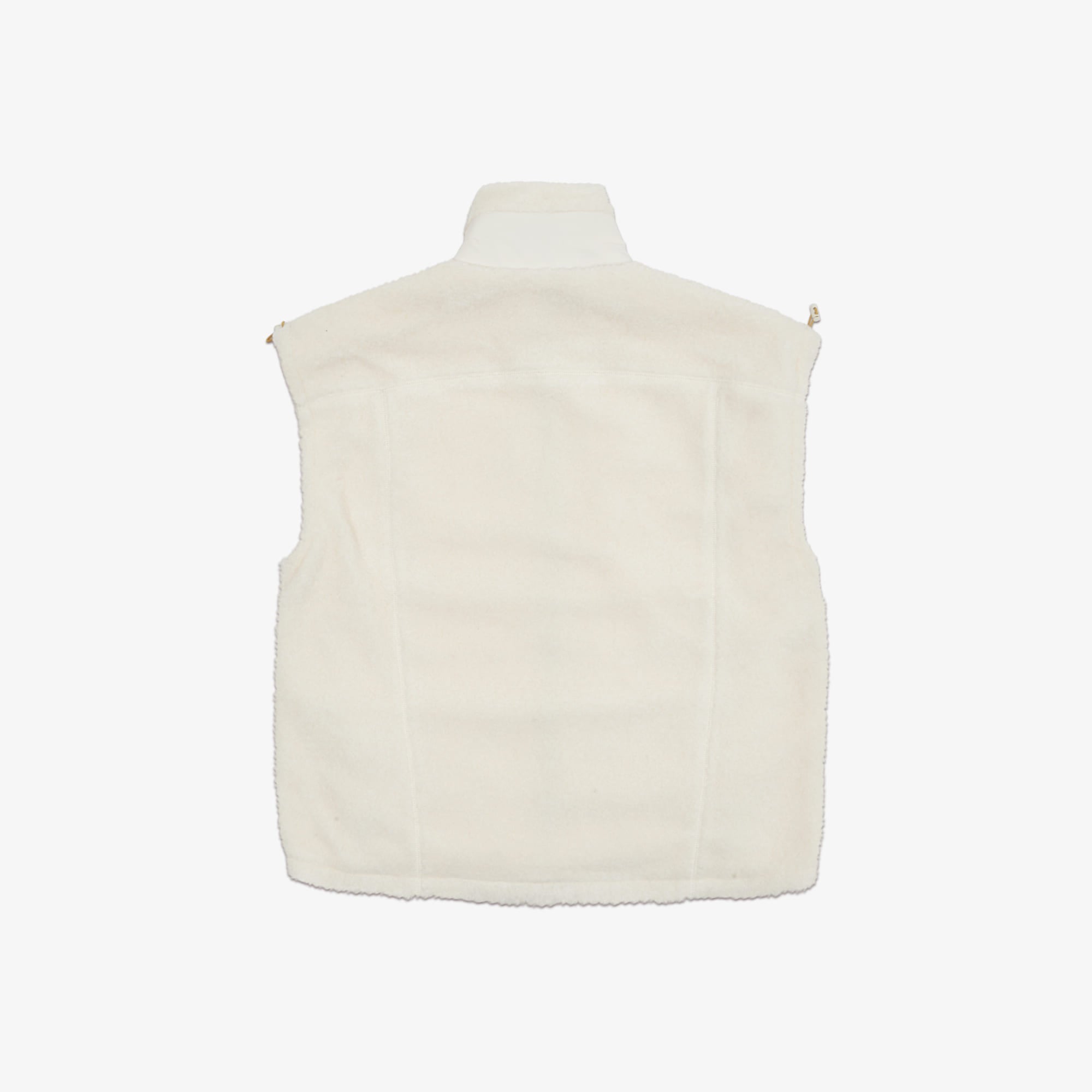 Women's Fleece Zip-up Vest - Ivory