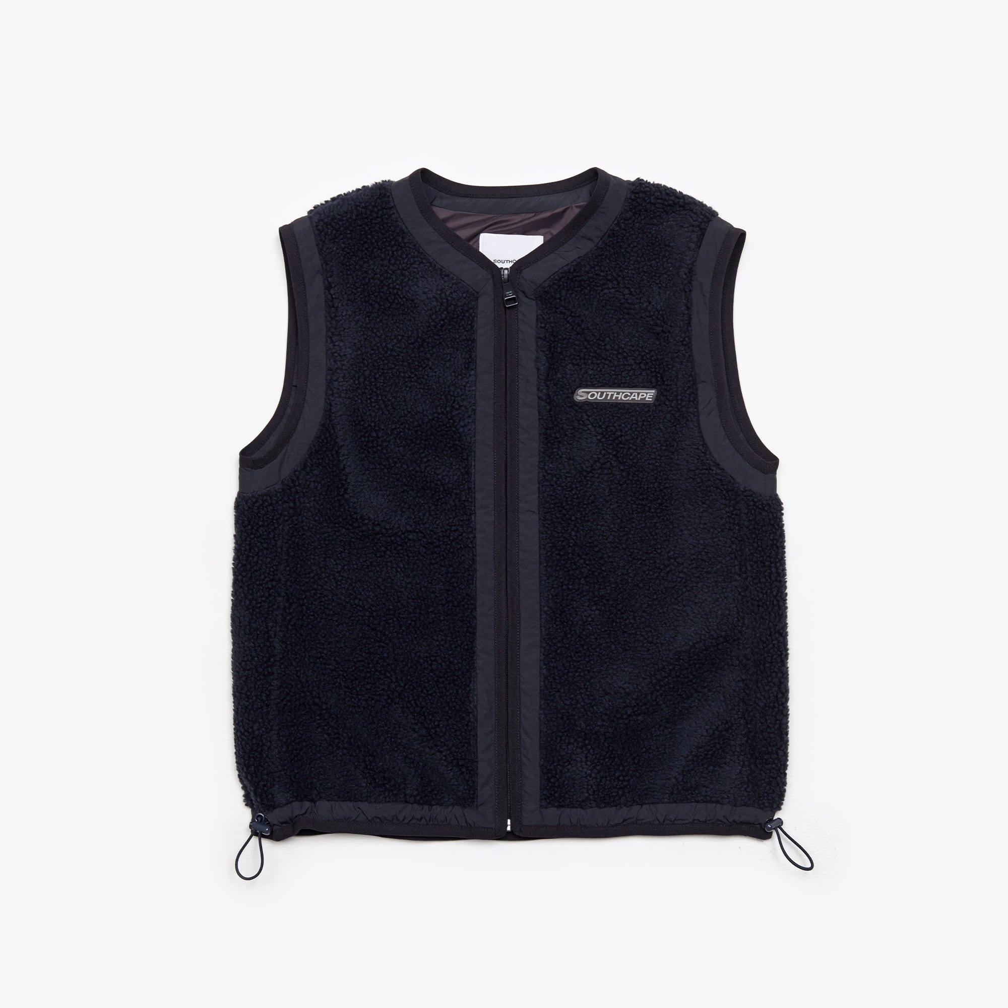 Women's Logo Fleece Zip-up Vest - Navy