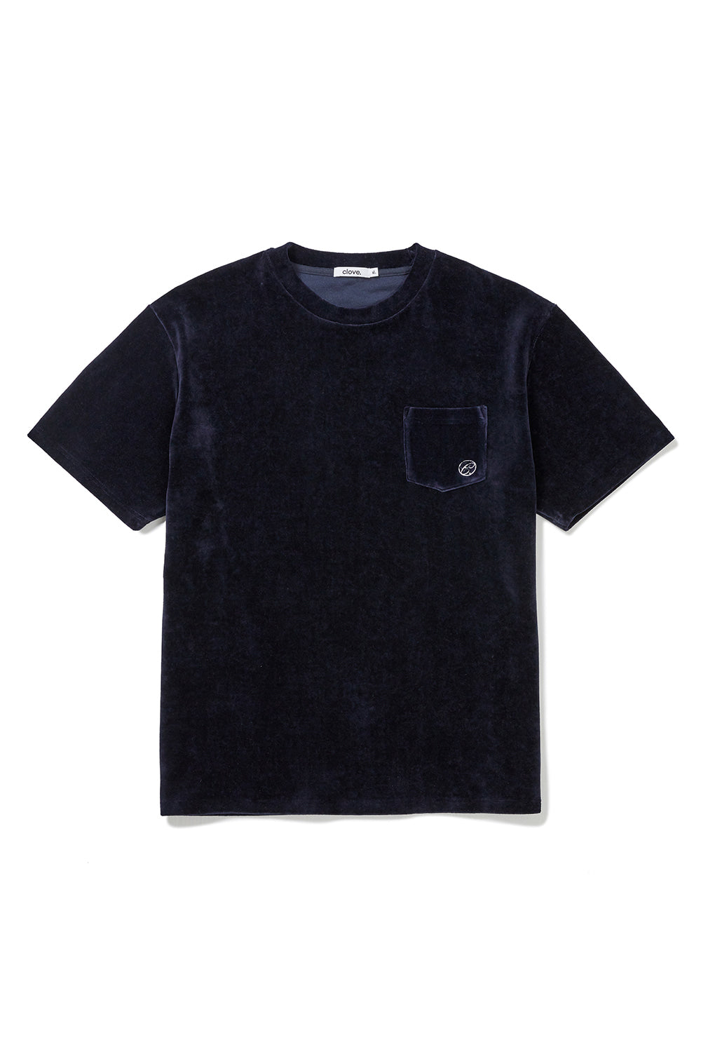 Velor Pocket T-Shirt Men - Navy