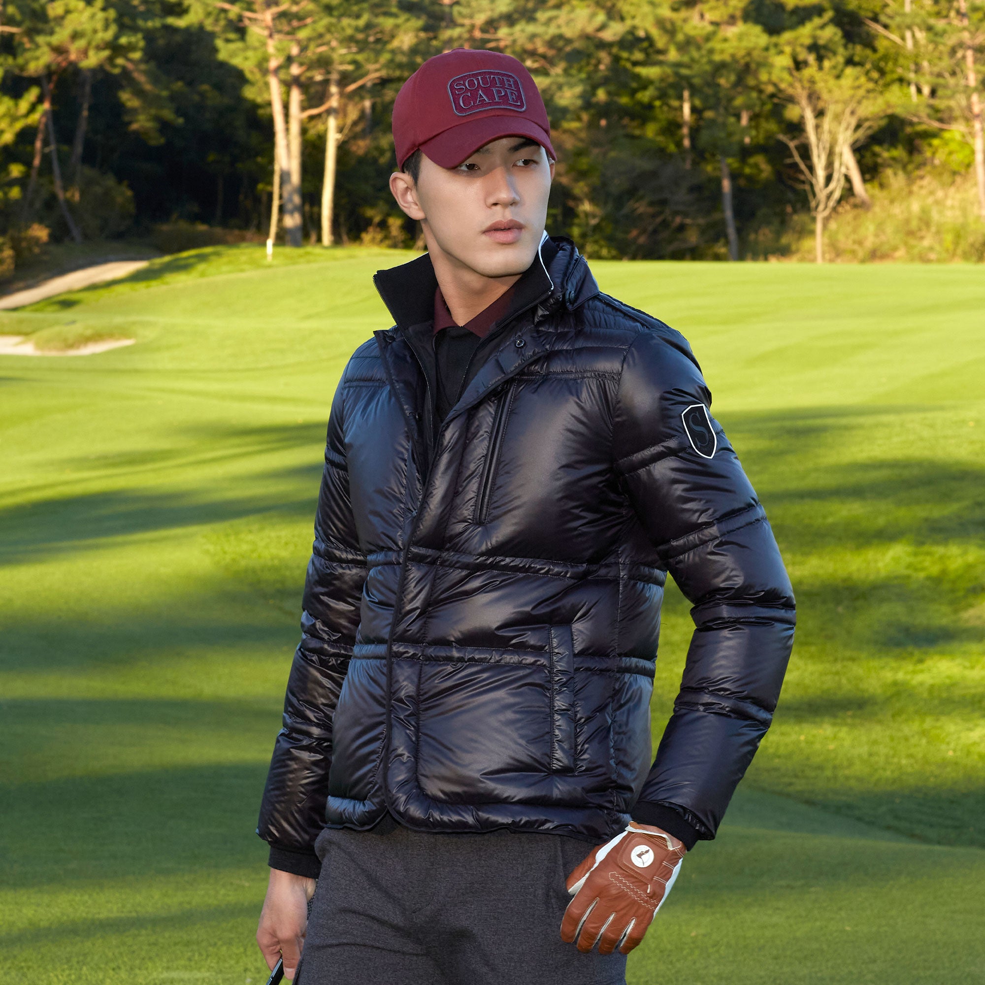 Men's Goose Down Jacket - Black