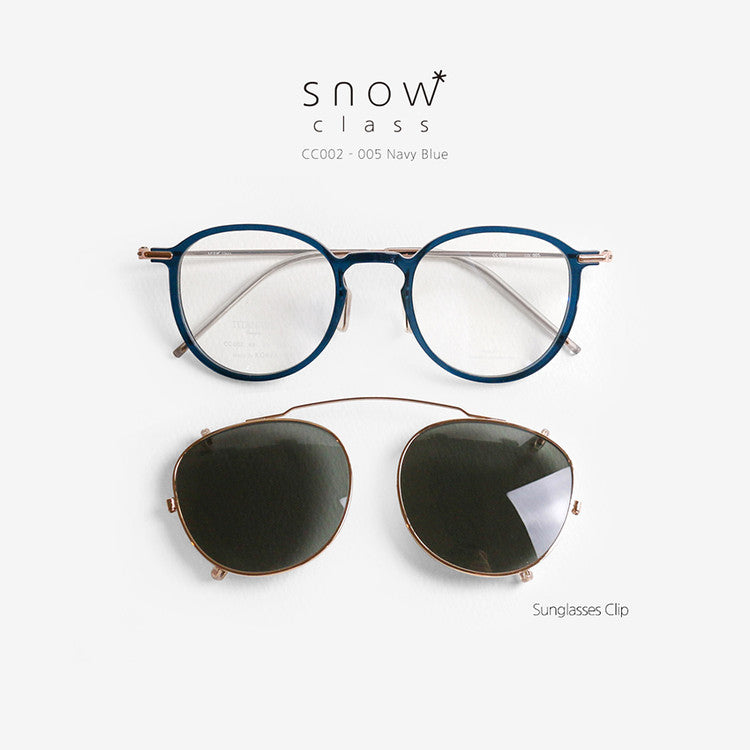 Jongpil Kim Glasses Snow Class CC - Sunglasses Clip