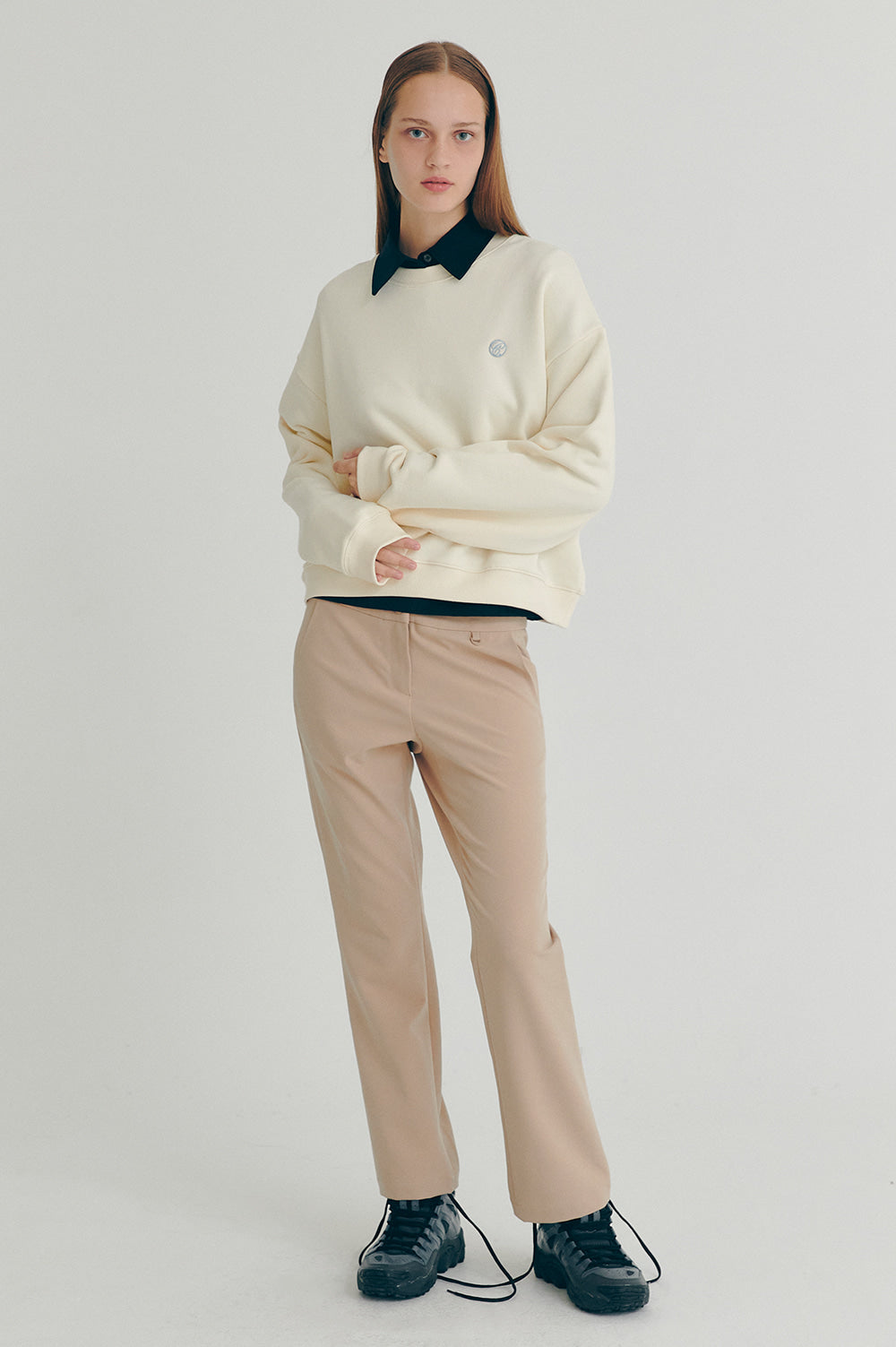 Stretch Flared Pants Women - Beige