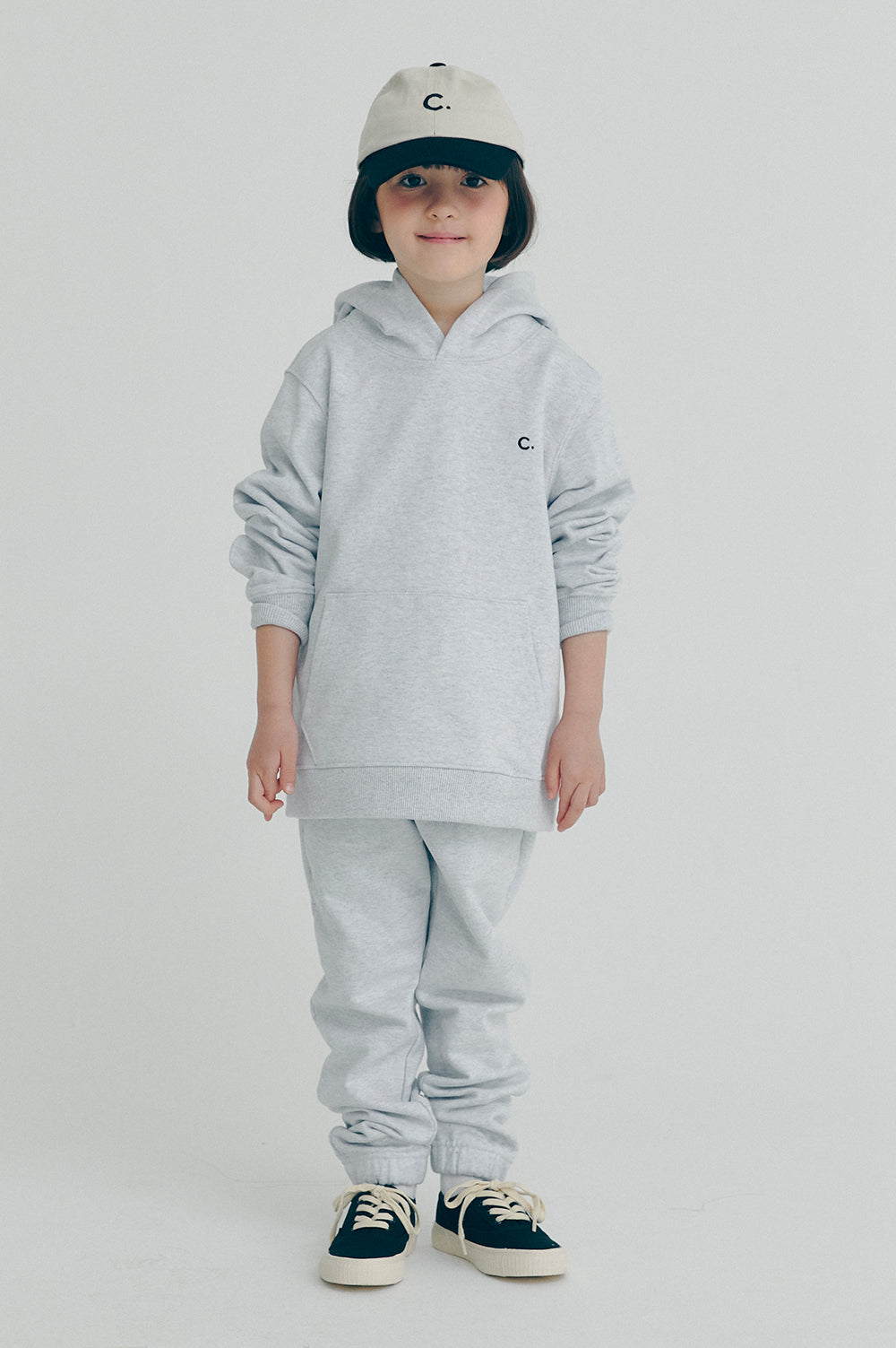 Active Sweat Hoody kids - Light Gray