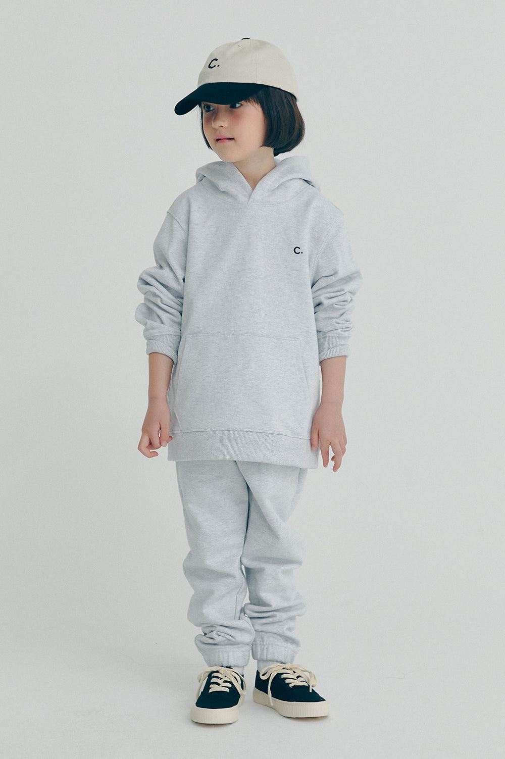 Active Sweat Hoody kids - Light Gray