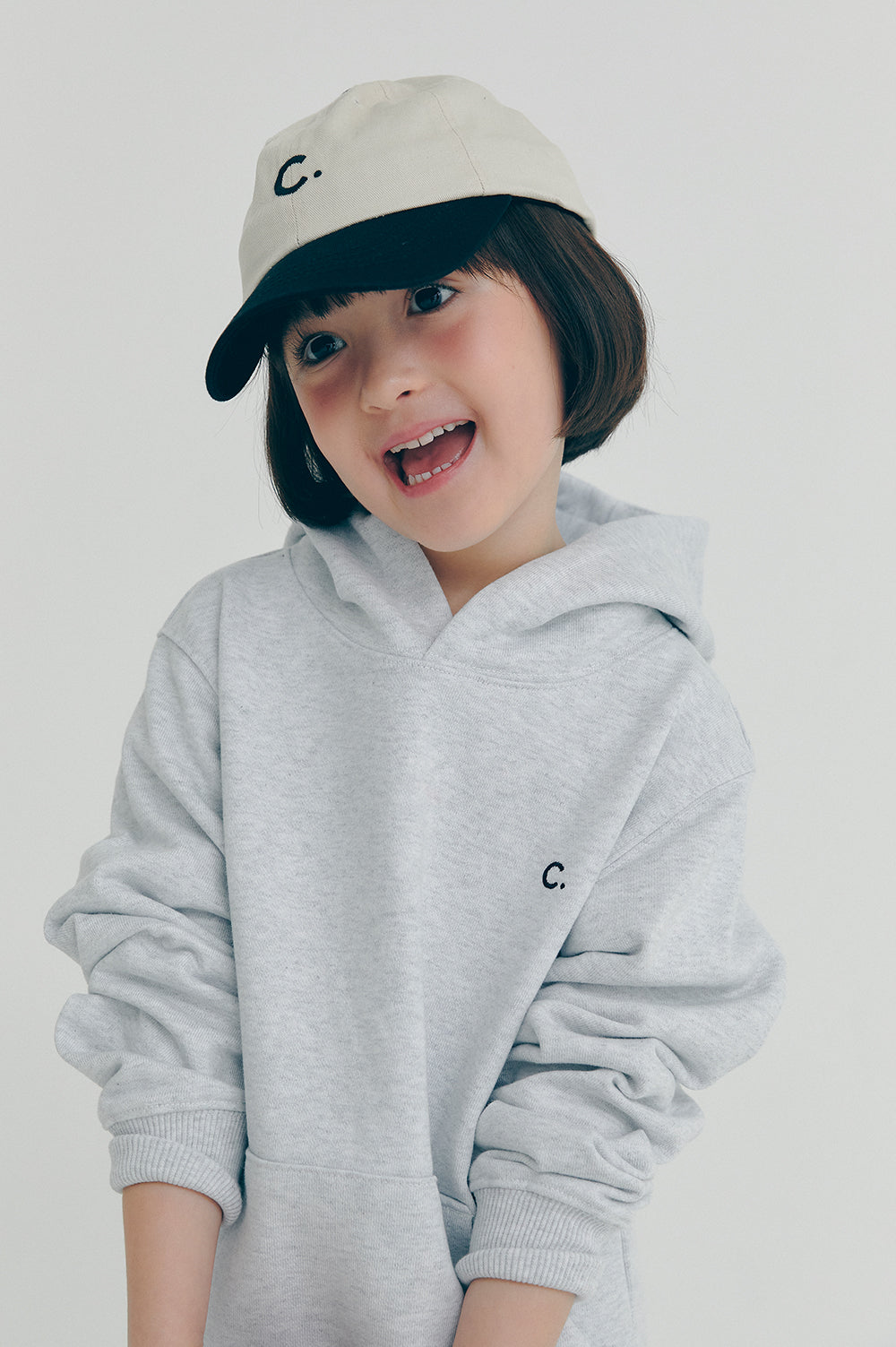 Active Sweat Hoody kids - Light Gray