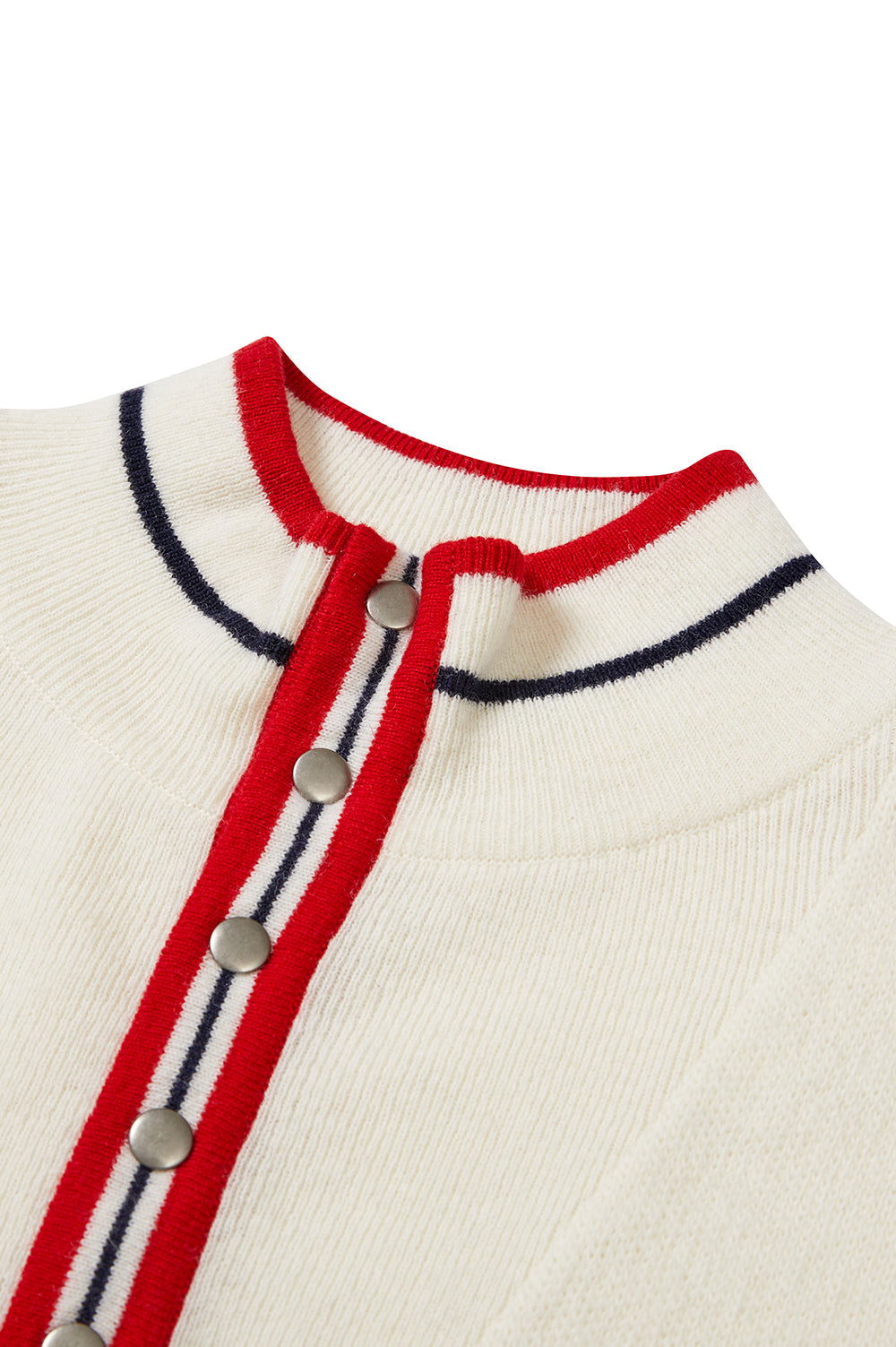 Snap Button Sweater - Ivory