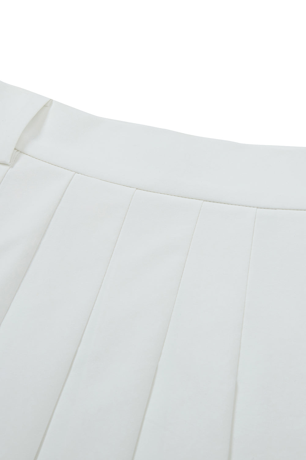 Classic Pleated Skirt - White