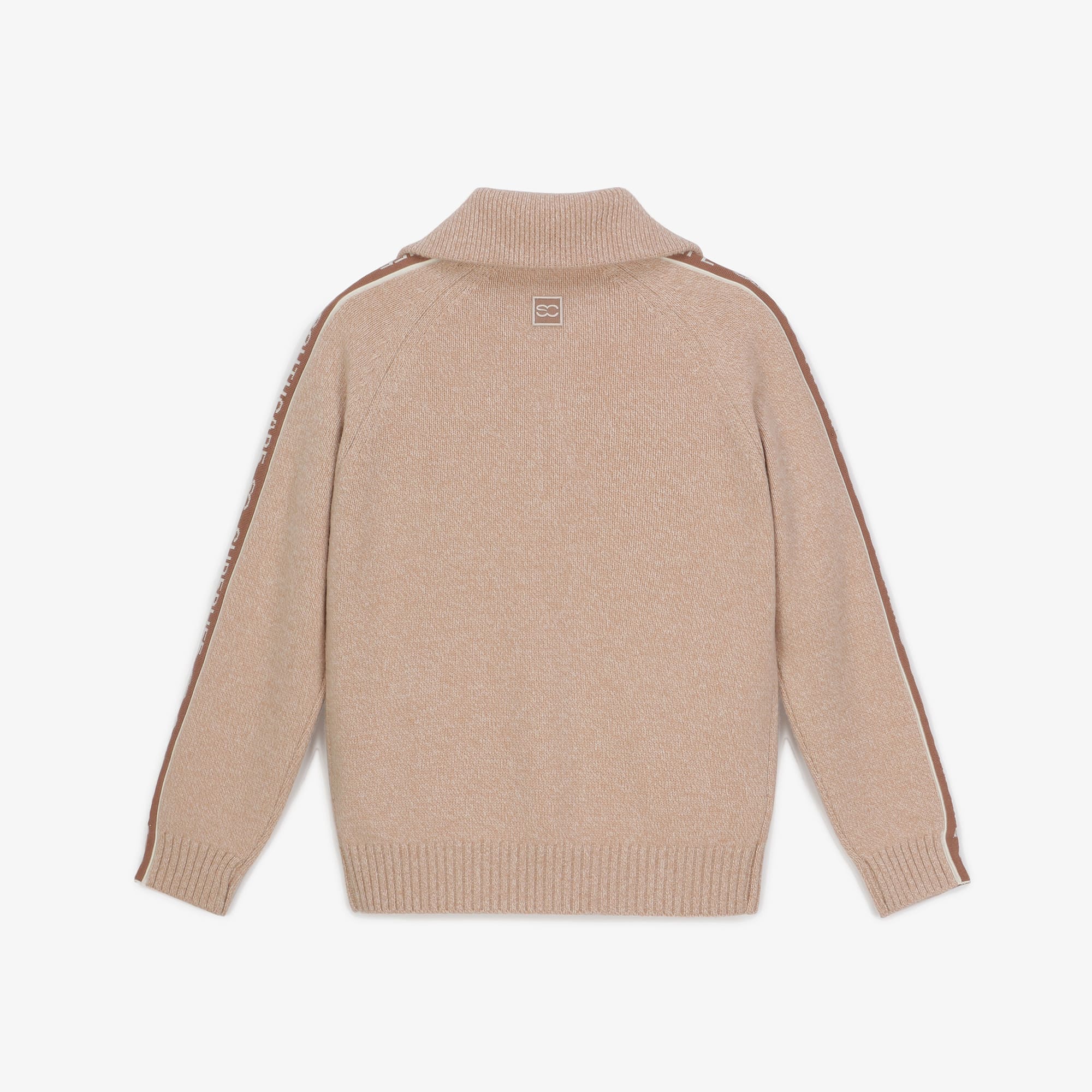 Men's Cashmere Logo Sleeve Pullover