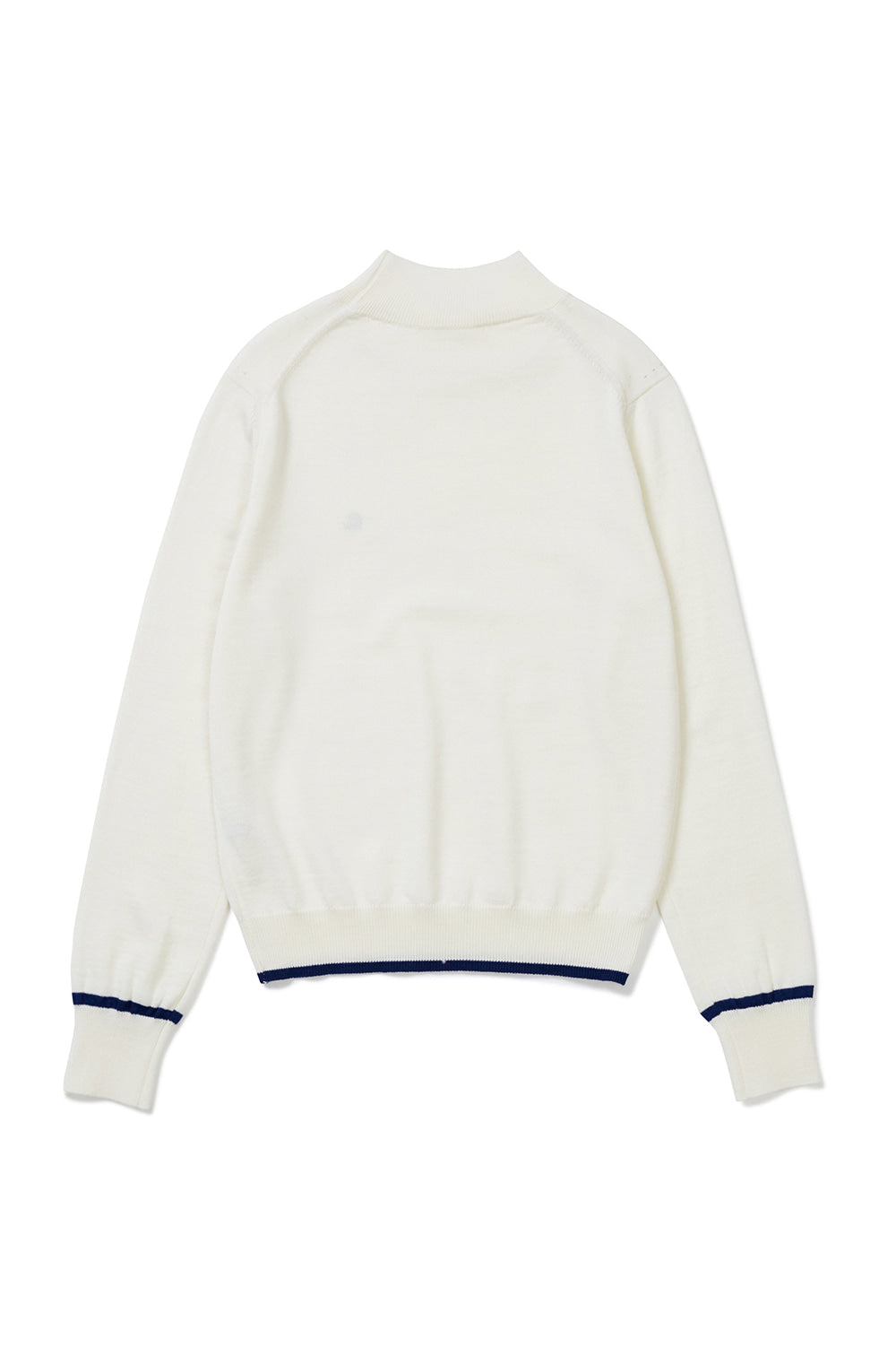 Wool Half Neck Knit - Ivory