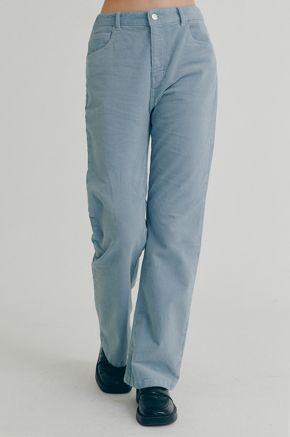 Corduroy Pants Women - Sky Blue