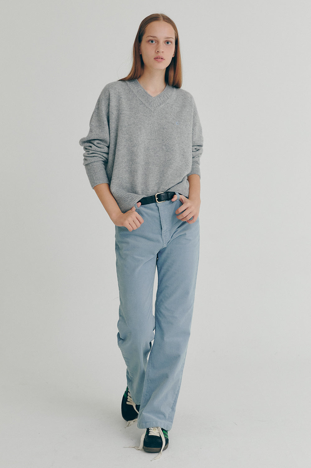 Corduroy Pants Women - Sky Blue