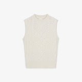 Women's Twist Knit Vest - Ivory