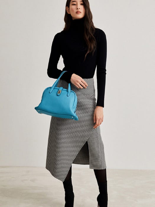 Toque Tote M Bag - Turquoise Blue