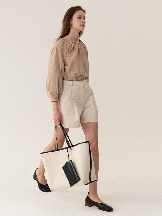 Essential Leather-Trimmed Canvas Tote Bag