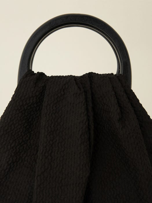 Black Ring Handle Bag